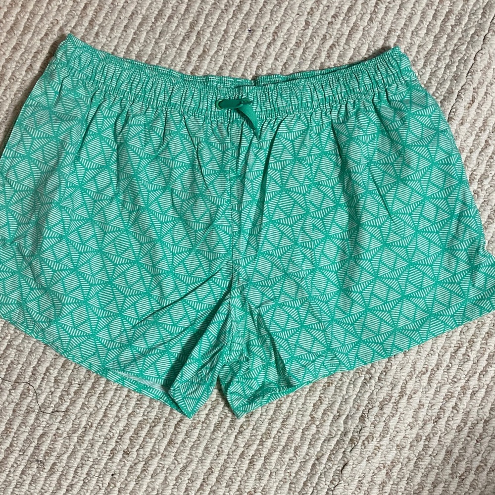 ⭐️⭐️ Lauren James Teal Geometric Athletic Shorts- size L